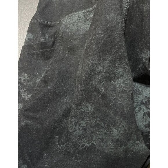 Danskin Women's Legging Athletic Tie Dye Black Gray Size L Large Pockets - Picture 4 of 5